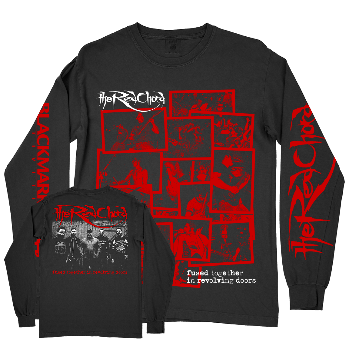 The Red Chord "Fused Collage" Black Premium Long Sleeve