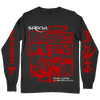 The Red Chord "Fused Collage" Black Premium Long Sleeve