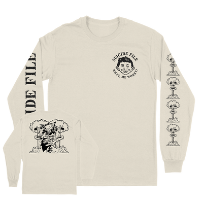 The Suicide File "Mad Magazine" Natural Longsleeve