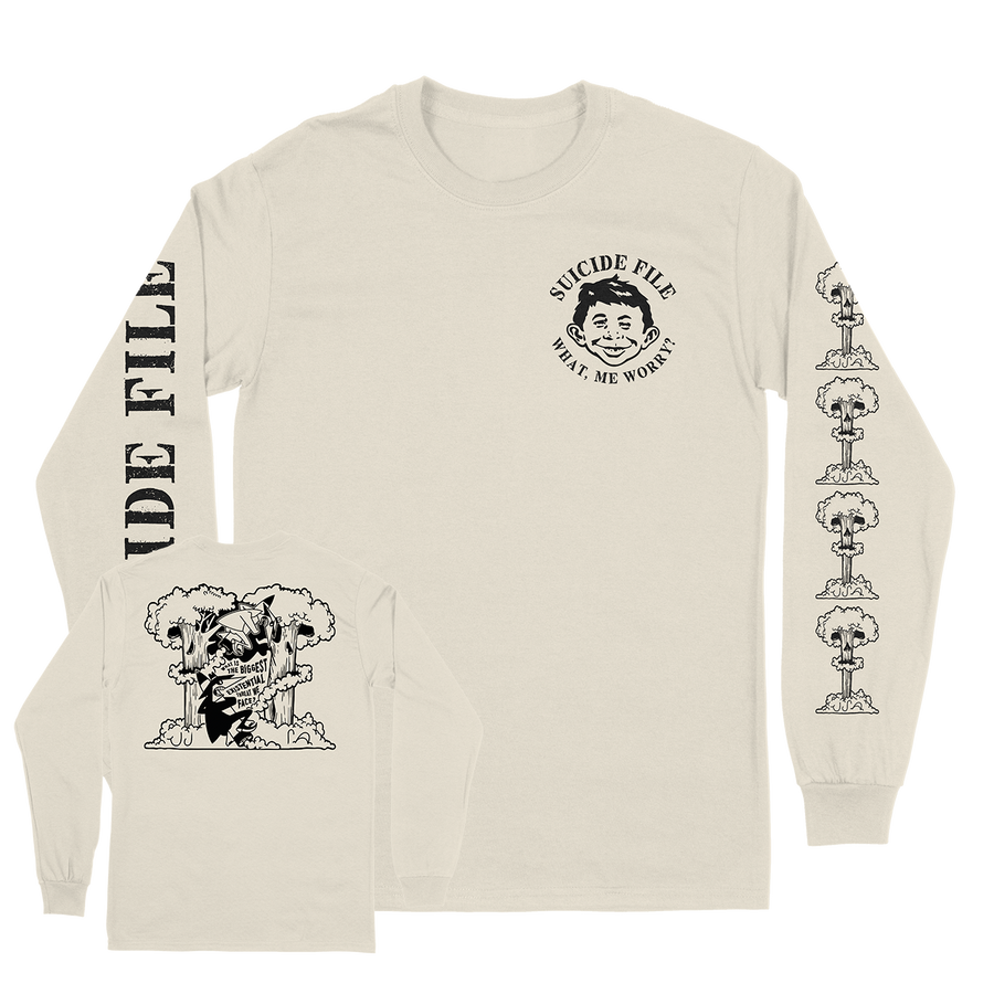 The Suicide File "Mad Magazine" Natural Longsleeve