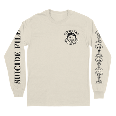 The Suicide File "Mad Magazine" Natural Longsleeve