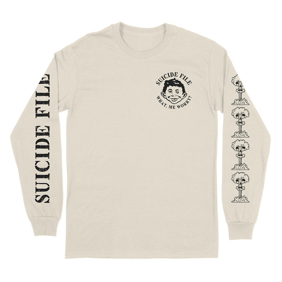 The Suicide File "Mad Magazine" Natural Longsleeve