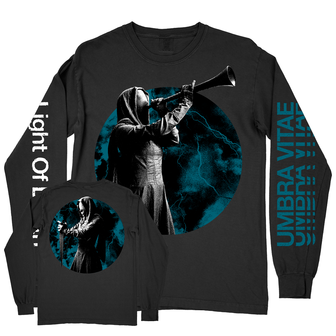 Umbra Vitae "Trumpet Of Death" Black Premium Longsleeve