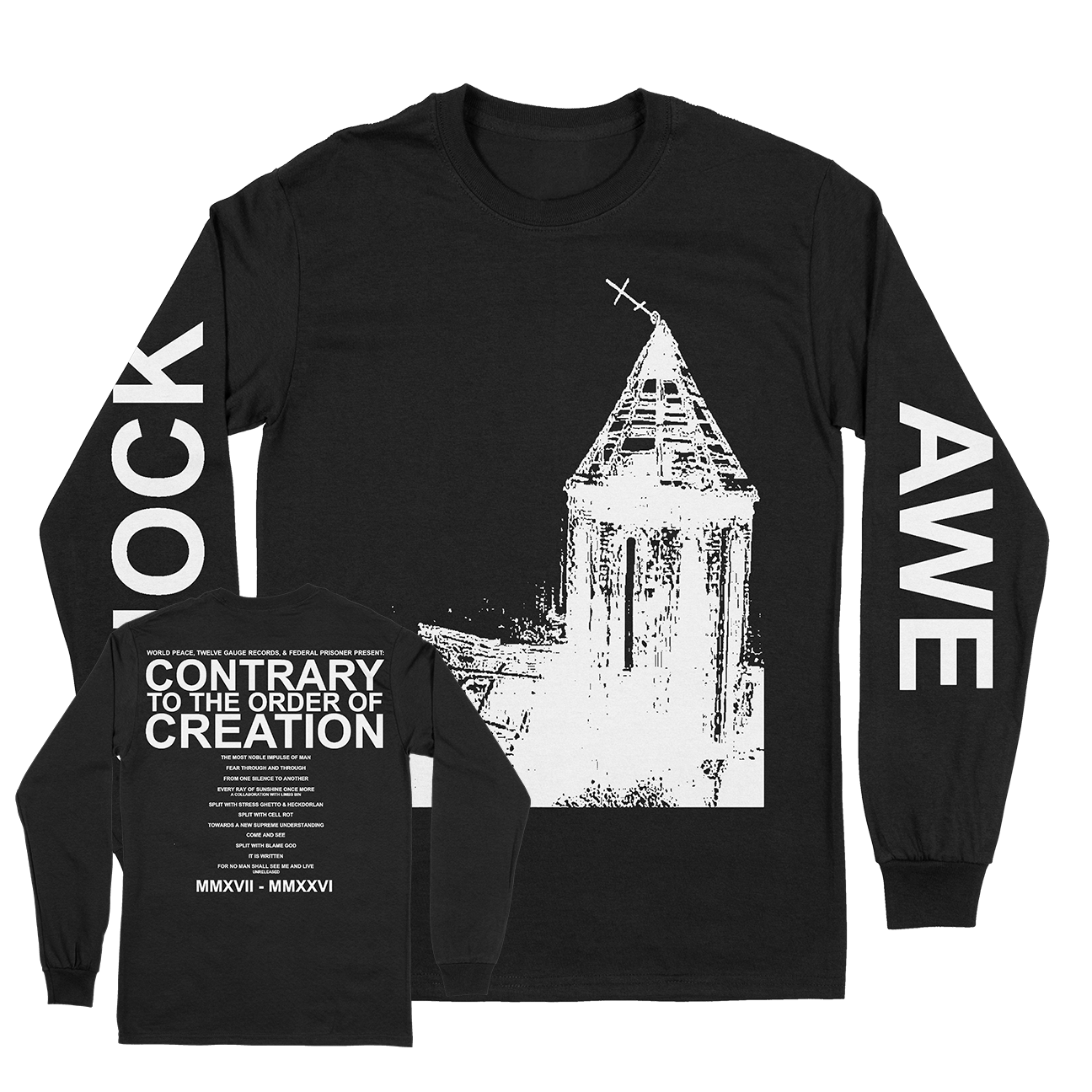 World Peace "Shock / Awe" Black Longsleeve