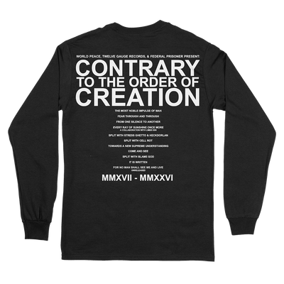 World Peace "Shock / Awe" Black Longsleeve