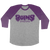 Boris "Heavy Rocks: Purple Logo" Purple / Heather Baseball Tee
