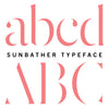 "Sunbather" Typeface
