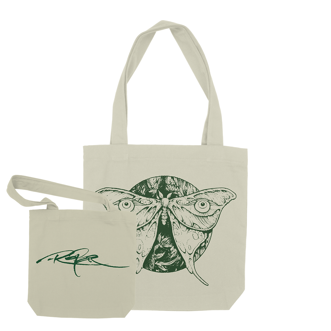 Arik Roper "Occulus Moth" Natural Tote Bag