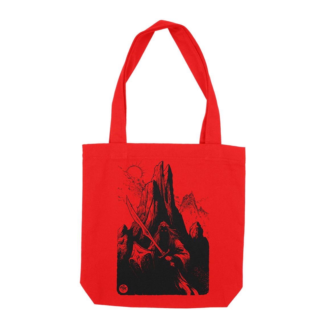 Arik Roper "Shadowblade" Red Tote Bag