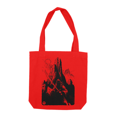 Arik Roper "Shadowblade" Red Tote Bag