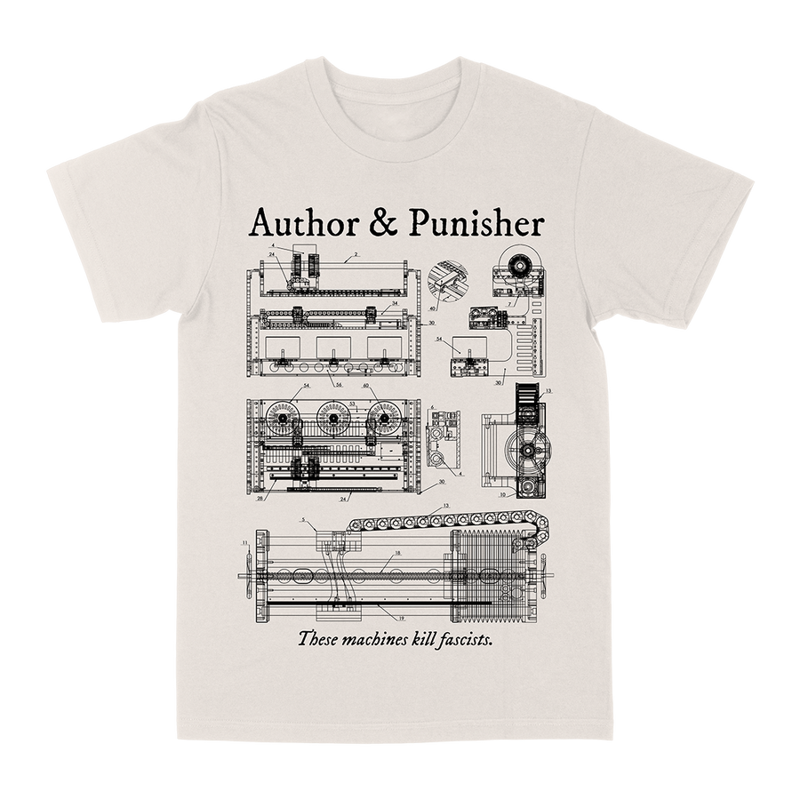 Author & Punisher "These Machines Kill Fascists" Vintage White T-Shirt