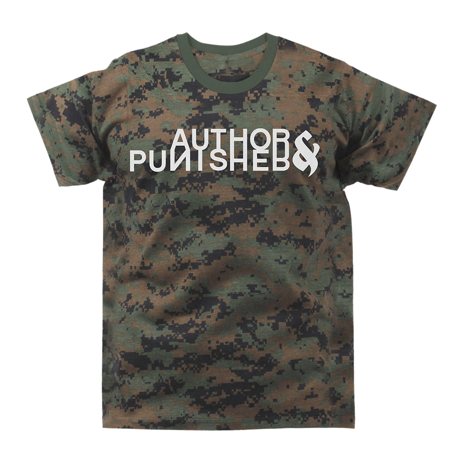 Author & Punisher "Classic Logo" Woodland Digi Camo T-Shirt