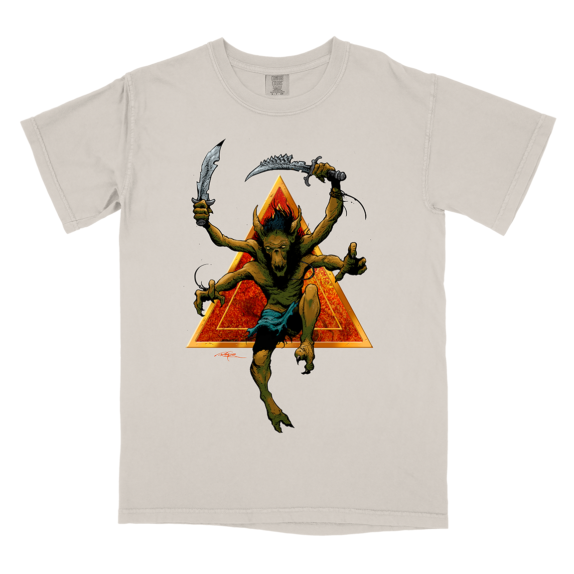 Arik Roper "Beserker" Ivory Premium T-Shirt