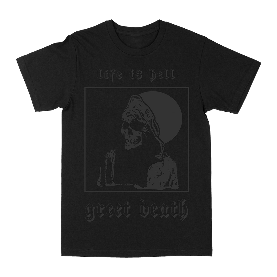 Greet Death “Life Is Hell: Blackened” Premium Black T-Shirt