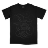 Wear Your Wounds “Logo: Blackened” Premium Black T-Shirt