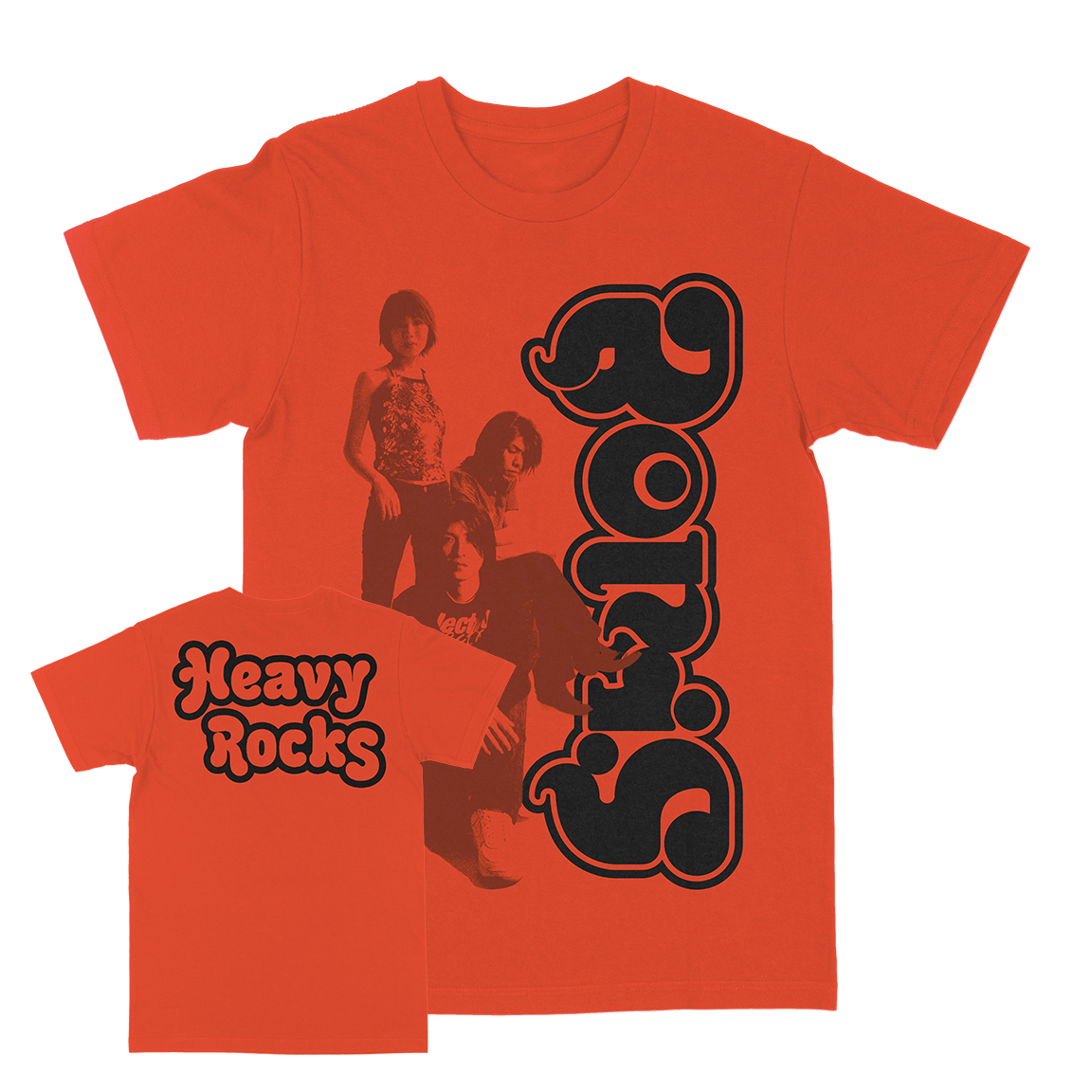 Boris "Heavy Rocks: Band" Orange T-Shirt