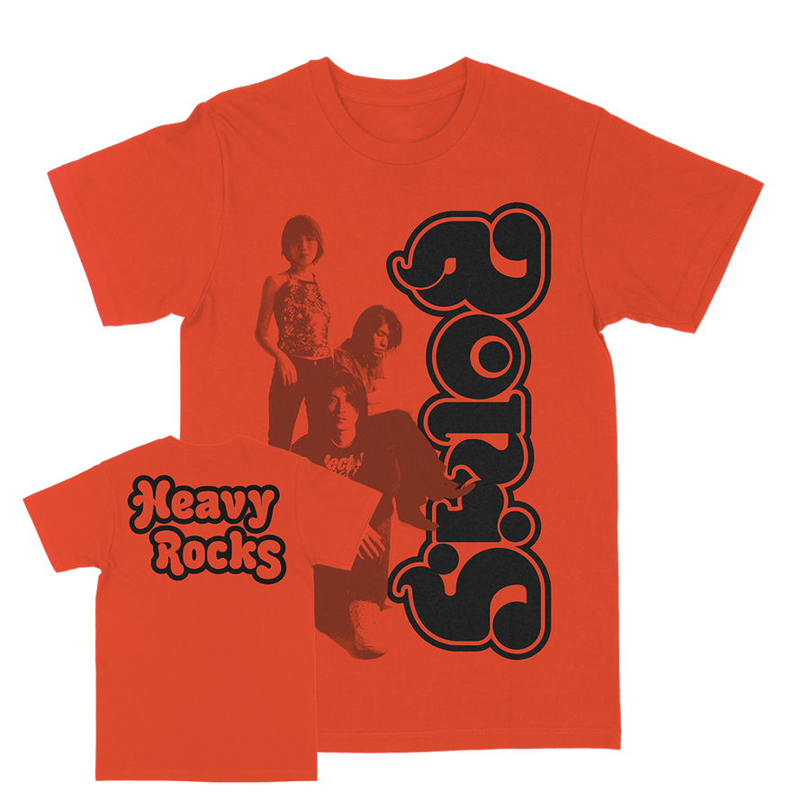 Boris "Heavy Rocks: Band" Orange T-Shirt
