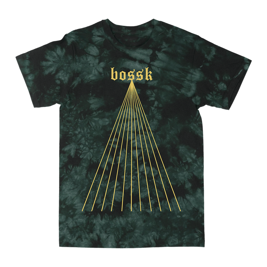 Bossk "Events Occur In Real Time" Forest Crystal Tie-Dye T-Shirt