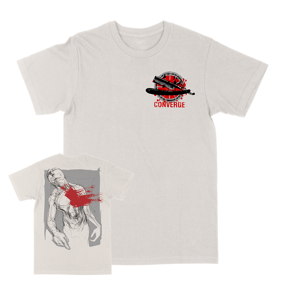 Converge "Deeper The Wound" Vintage White T-Shirt