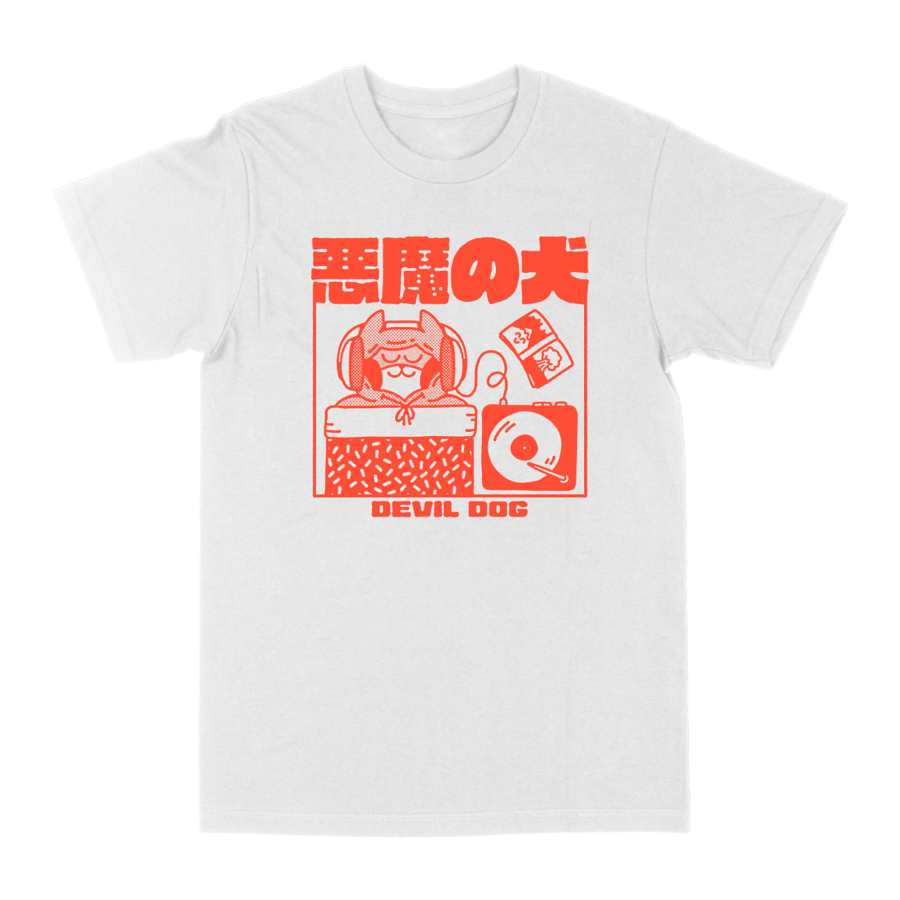 Devil Dog "Sleeping Dogs Lie" White T-Shirt