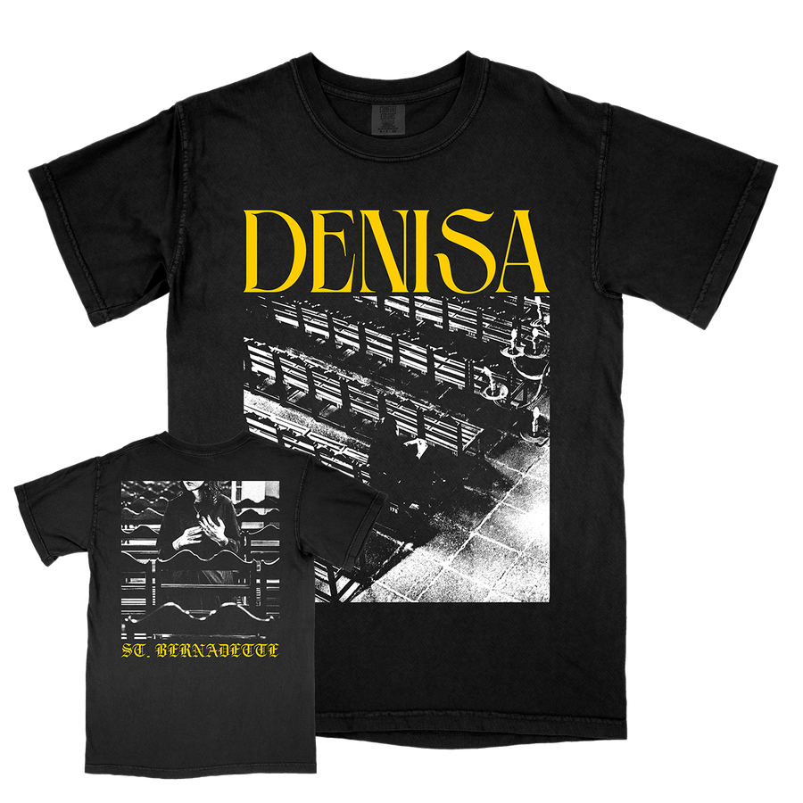 Denisa "St. Bernadette" Premium Black T-Shirt