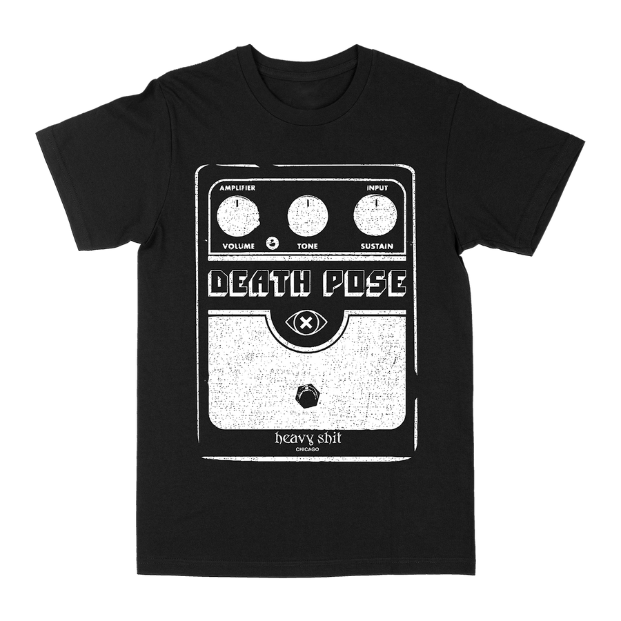 death pose "Fuzz Pedal" Black T-Shirt