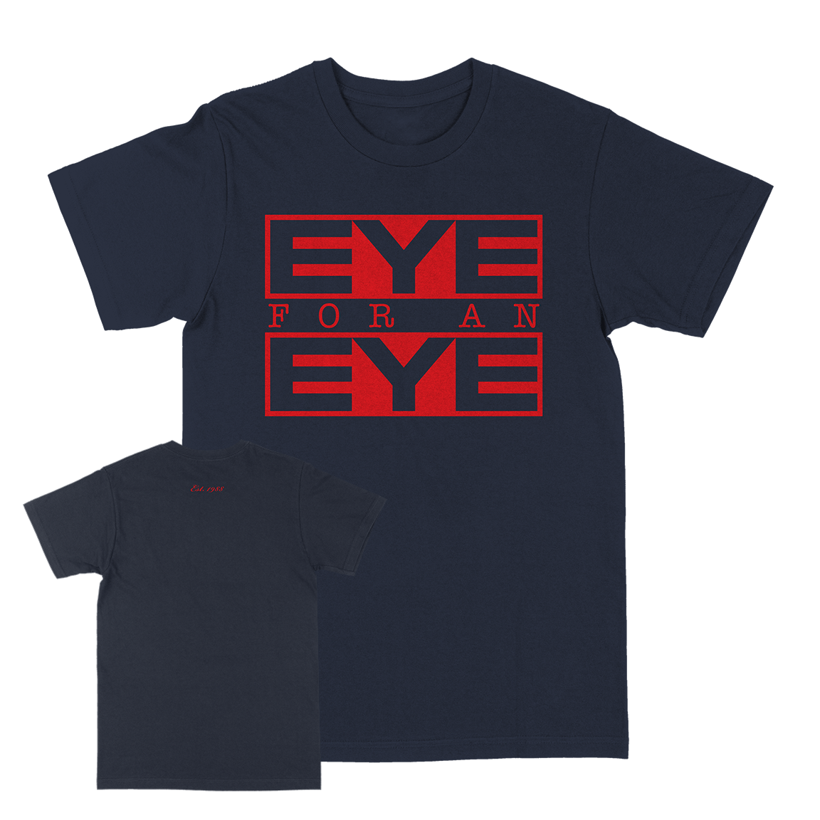 Eye For An Eye "Classic: Red" Navy T-Shirt