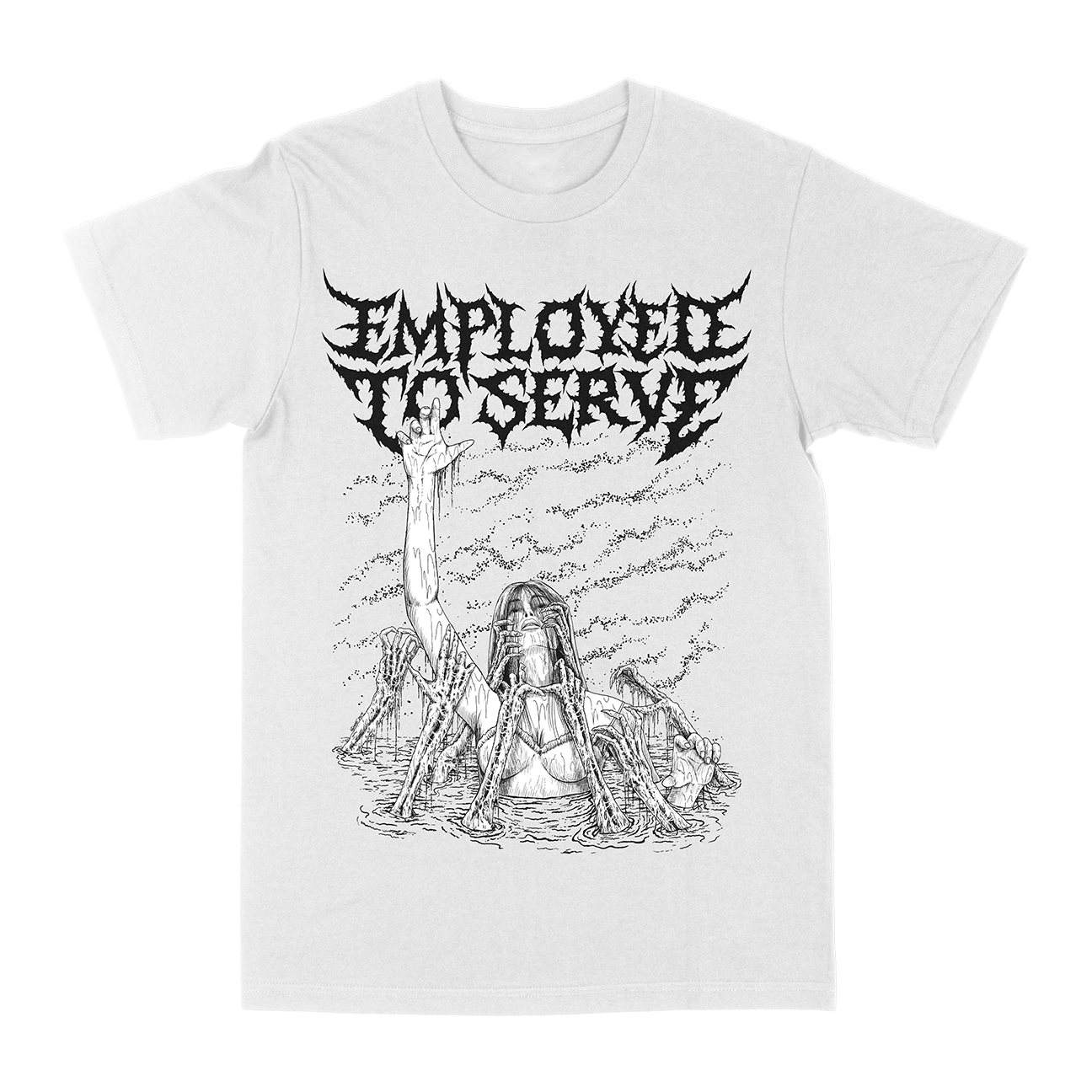 Employed To Serve “Atonement” White T-Shirt