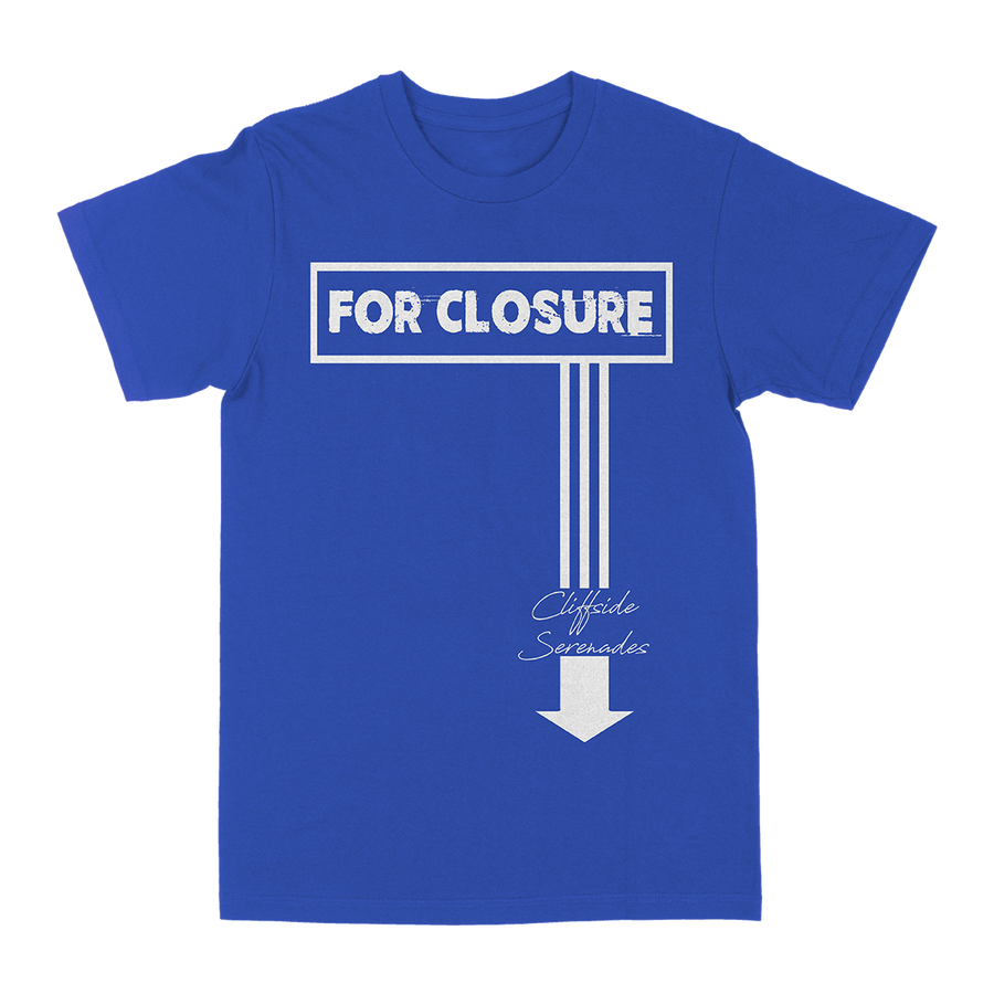 For Closure "Cliffside Serenades" Royal Blue T-Shirt