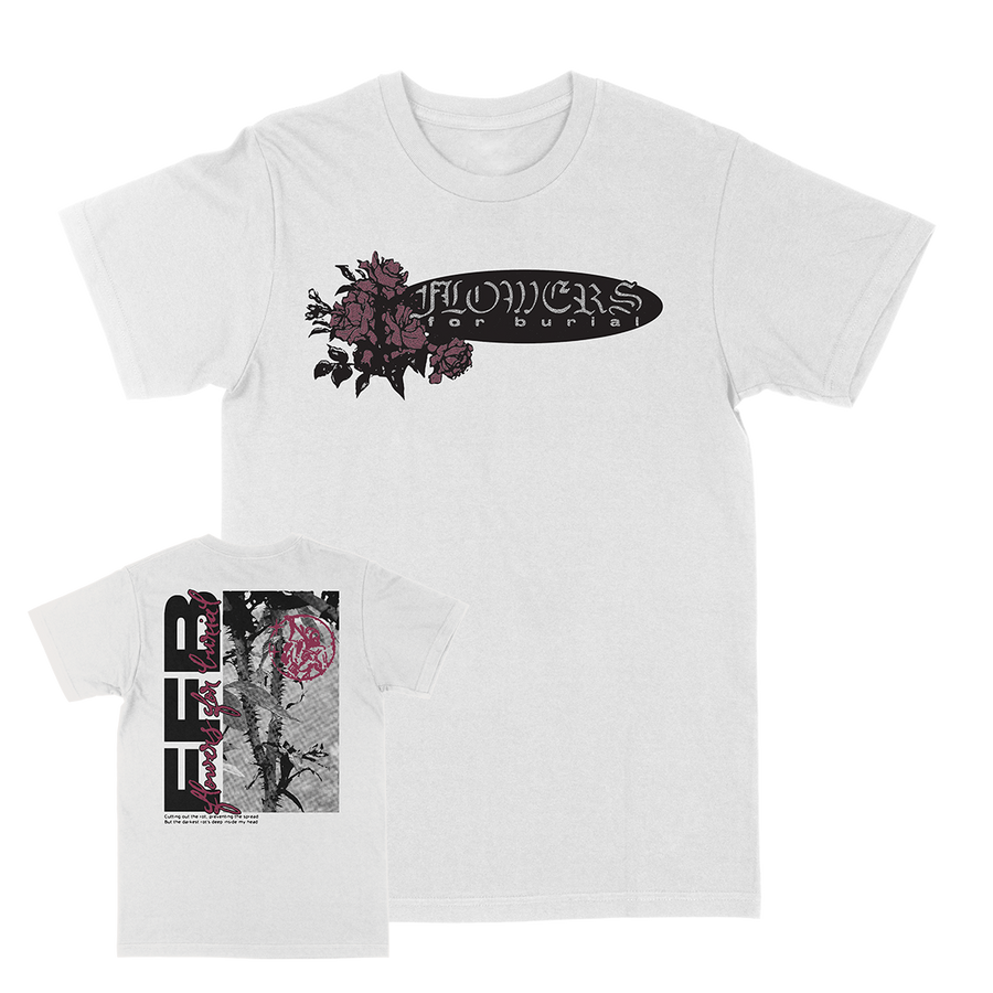 Flowers for Burial “Cassette Cover" White T-Shirt