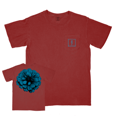 Frail Body "Flower" Premium Crimson Pocket T-Shirt
