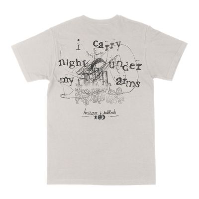 Hassan I Sabbah "I Carry Night Under My Arms" Vintage White T-Shirt