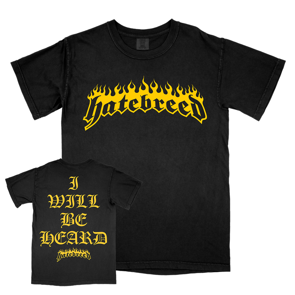Hatebreed "I Will Be Heard" Premium Black T-Shirt