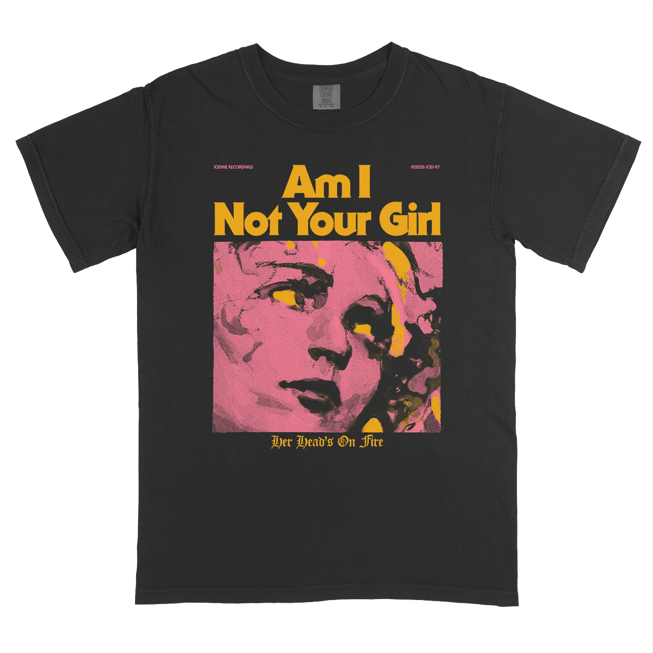 Her Head's On Fire "Am I Not Your Girl?" Premium Black T-Shirt