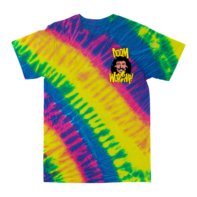 Juan Machado "Doomworship! Two" Flo Rainbow Tie-Dye T-Shirt