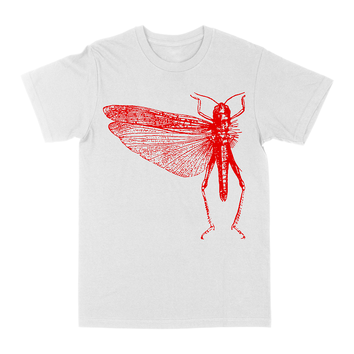 The Locust “Bug: Red” White T-Shirt