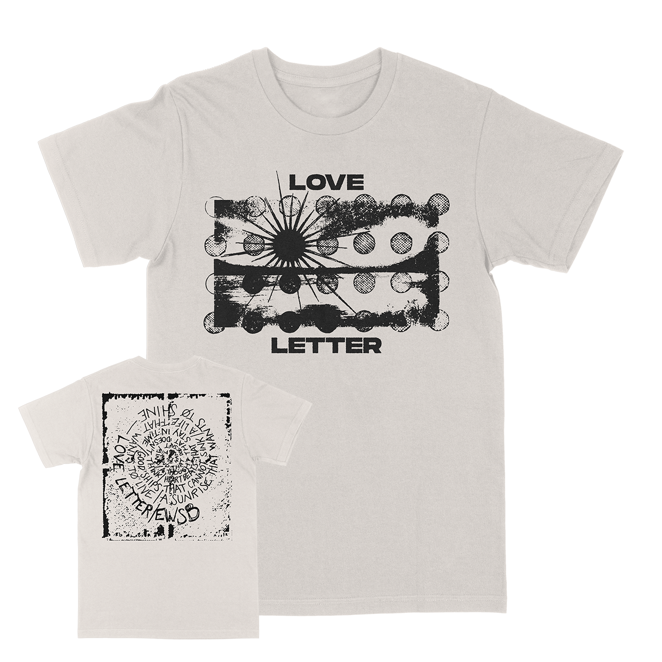 Love Letter "Spiraling" Vintage White T-Shirt