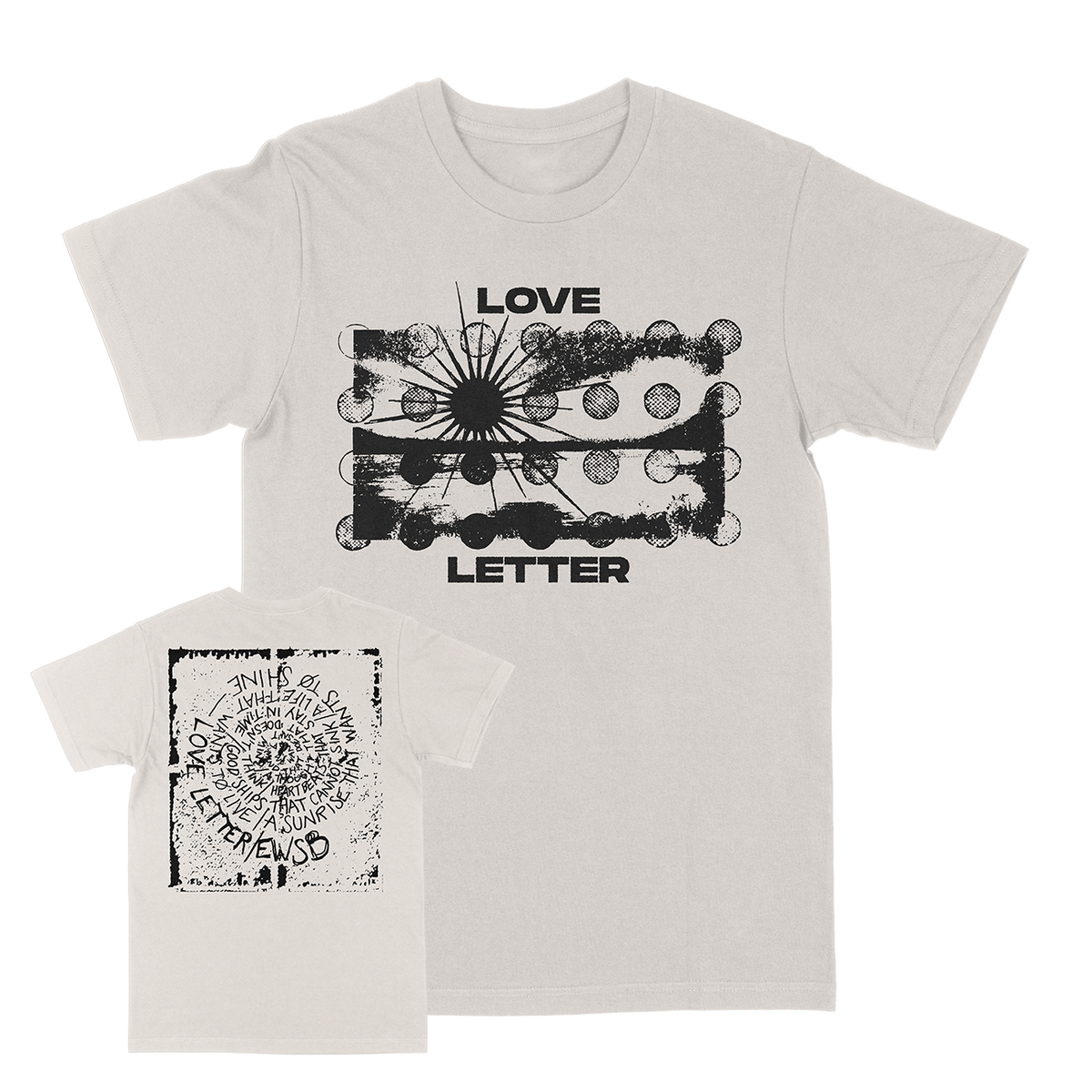 Love Letter "Spiraling" Vintage White T-Shirt