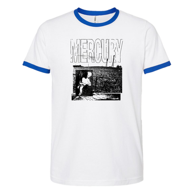 MERCURY "This Place I'm Forgetting" White / Royal Blue Ringer T-Shirt