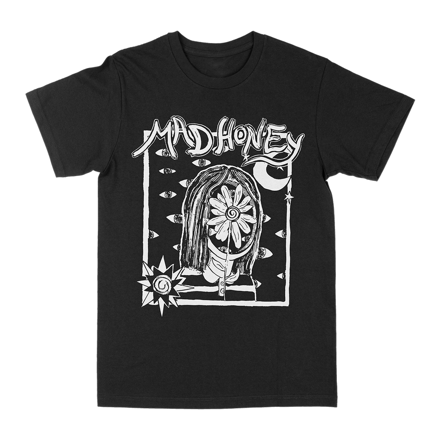 Mad Honey "Flower Head" Black T-Shirt