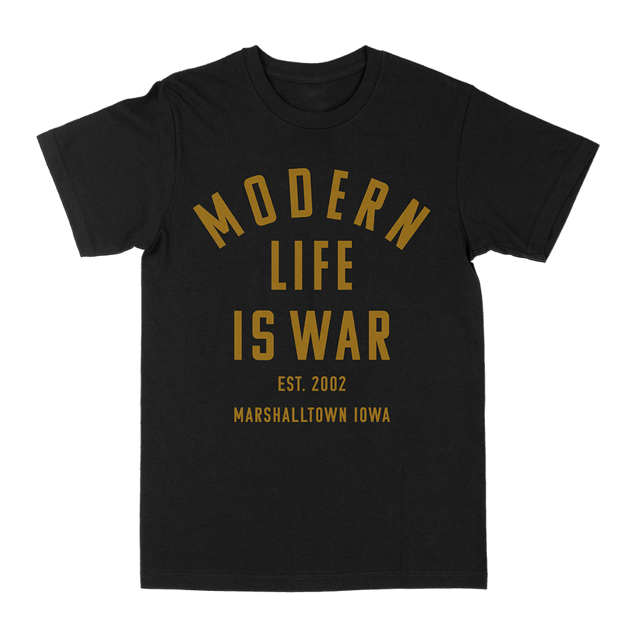 Modern Life Is War "Marshalltown Iowa" Black T-Shirt