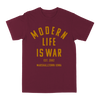 Modern Life Is War "Marshalltown Iowa: Gold" Burgundy T-Shirt