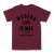 Modern Life Is War "Marshalltown Iowa: Black" Burgundy T-Shirt