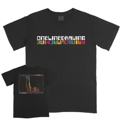 onelinedrawing "Rainbow Photo" Premium Black T-Shirt