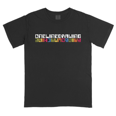 onelinedrawing "Rainbow Photo" Premium Black T-Shirt