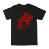 Orchid "Humanoid: Red" Black T-Shirt