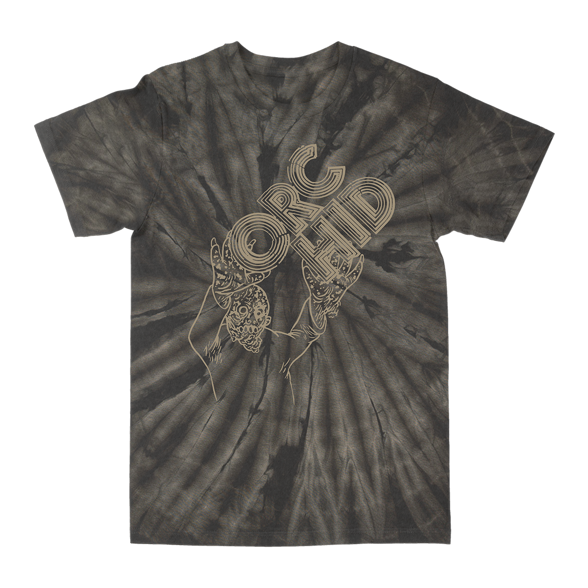 Orchid "Humanoid" Spider Black Tie-Dye T-Shirt