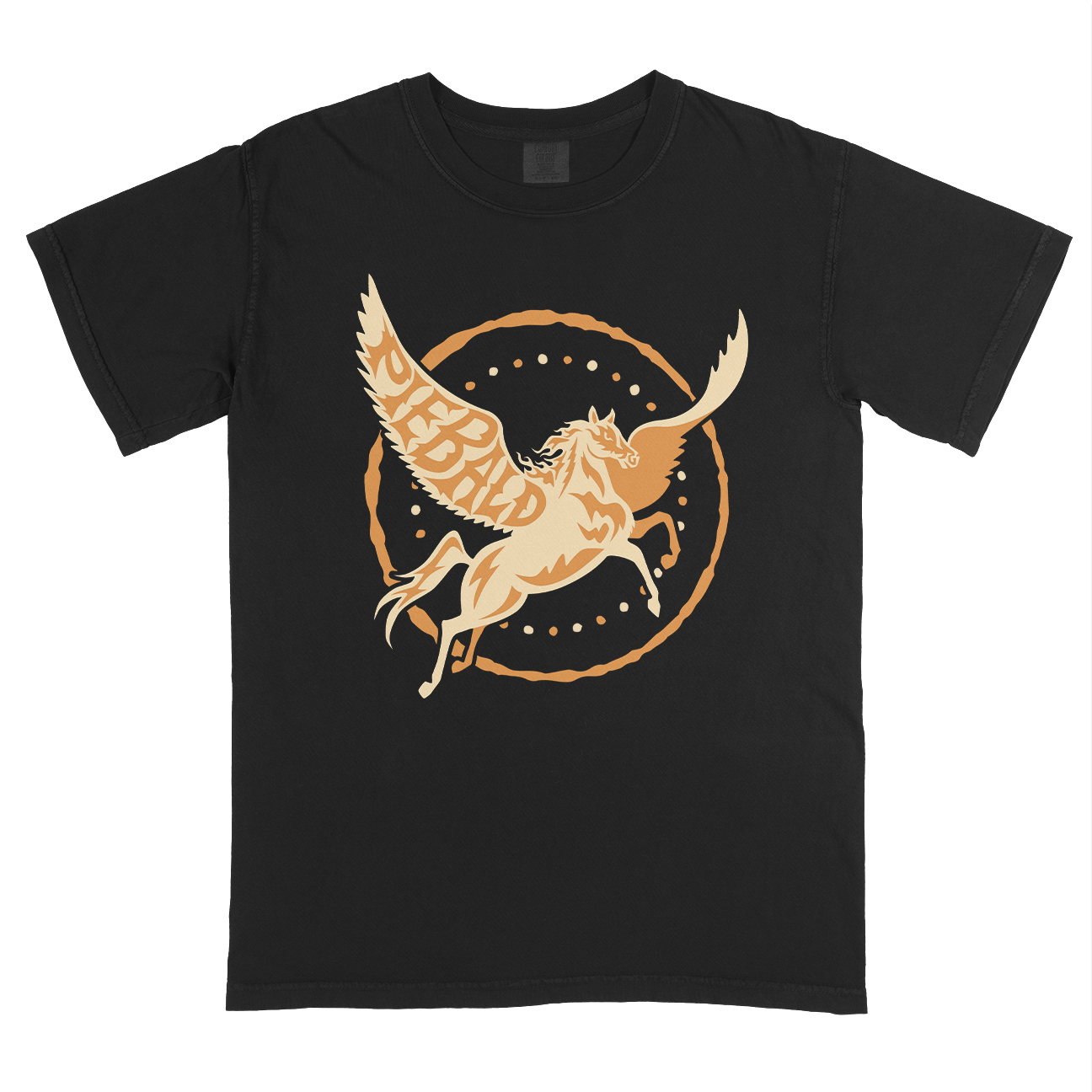 Piebald "Pegasus" Premium Black T-Shirt