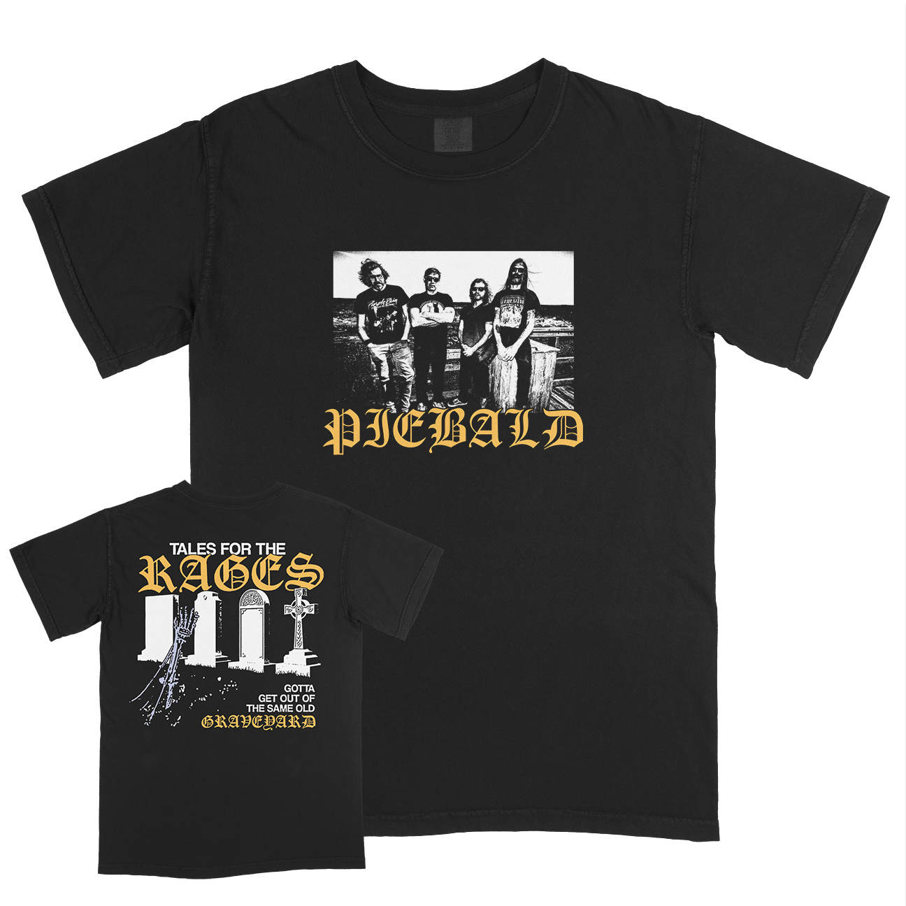 Piebald "Graveyard" Premium Black T-Shirt