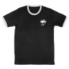 Planes Mistaken For Stars "Skull" Black & White Ringer T-Shirt